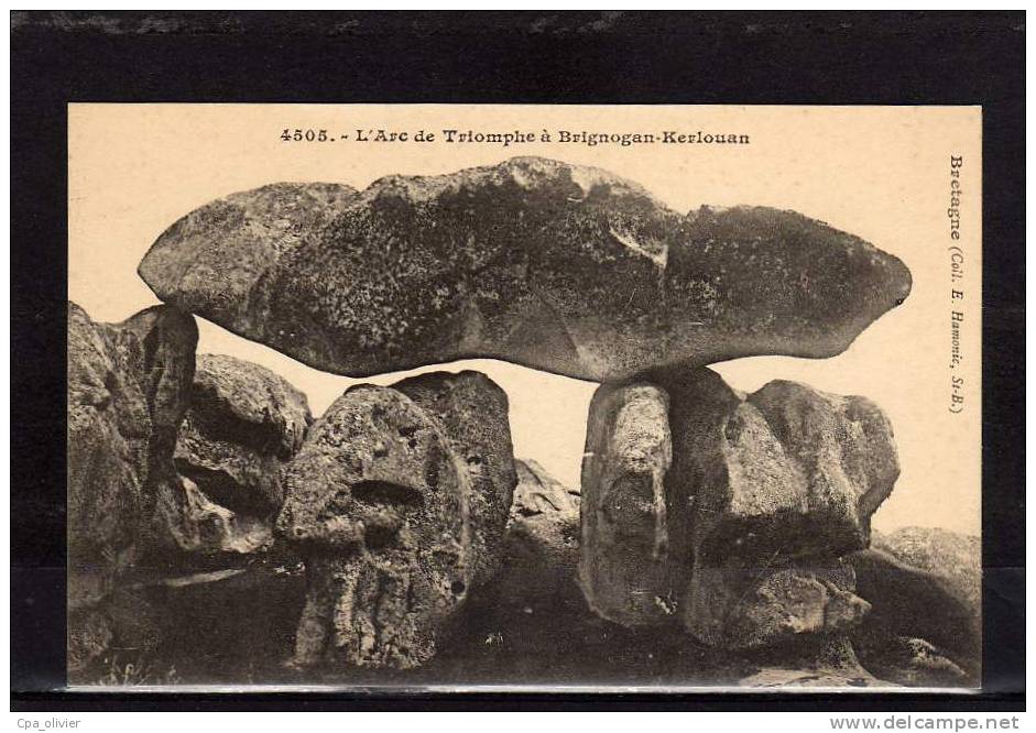 29 KERLOUAN BRIGOGNAN Arc De Triomphe, Dolmen ?, Ed EH Hamonic 4505, Bretagne, 191? - Kerlouan