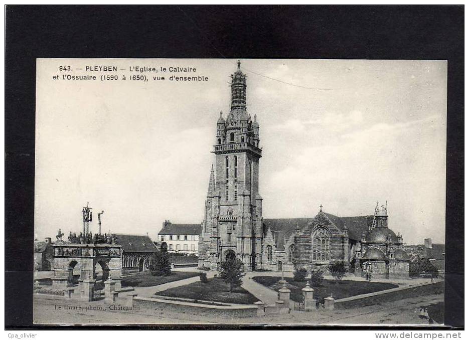 29 PLEYBEN Eglise, Calvaire, Ossuaire, Vue D'Ensemble, Ed Le Doaré 943, 191? - Pleyben