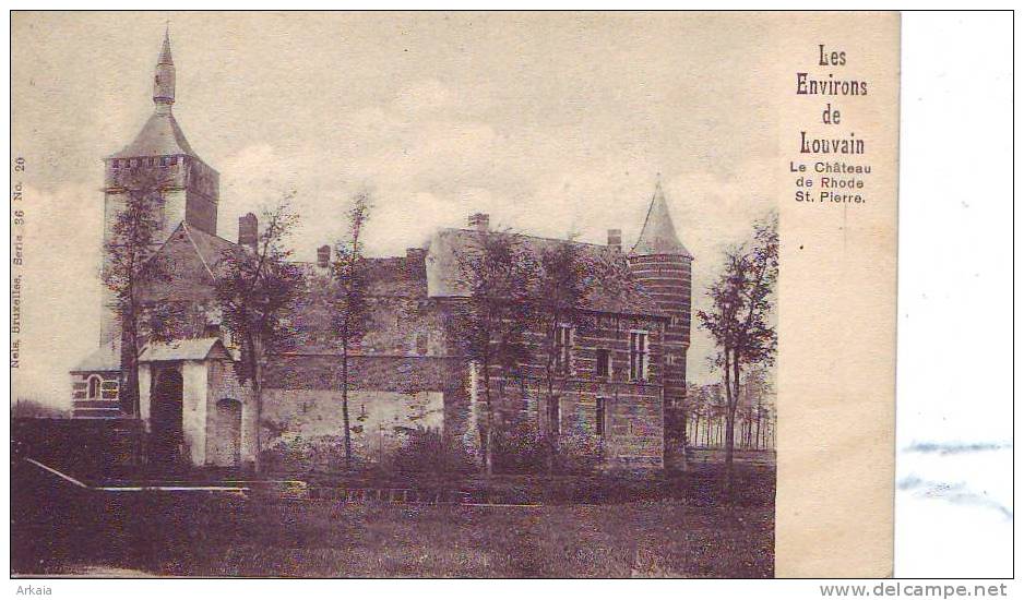RHODE ST GENESE = Environs De Louvain = Le Château  (Nels  S.36  N° 20) 1903 - Rhode-St-Genèse - St-Genesius-Rode
