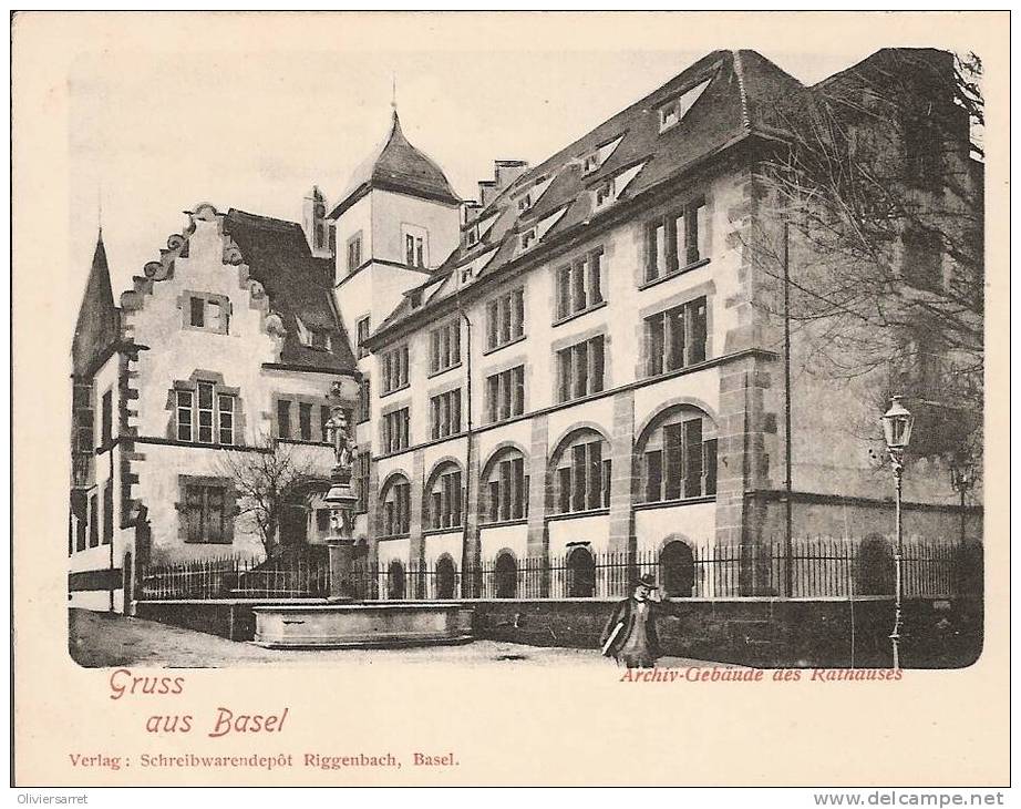 Gruss Aus Basel Archiv Gebaude Des Rathauses - Bâle