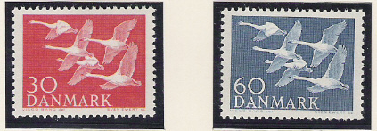 DENMARK, 1956 DAY OF THE NORTH MI 364-365** - Unused Stamps