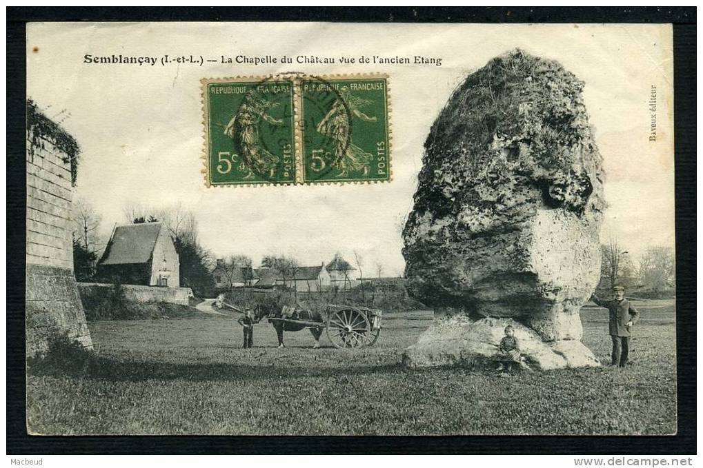 37 - SEMBLANCAY - La Chapelle Du Château Vue De L'ancien Étang - ANIMÉE - Semblançay