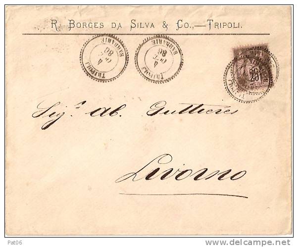 B.F.E.  TRIPOLI DE BARBARIE  ( LYBIE ) - Storia Postale