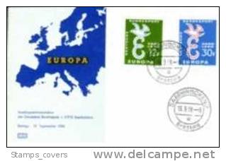 SAAR FDC MICHEL 439/40 €7.00 EUROPA 1958 - 1958