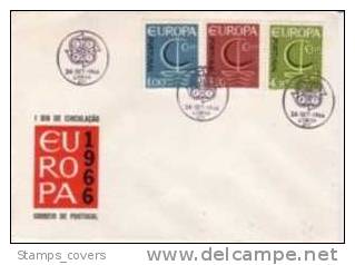 PORTUGAL FDC MICHEL 1012/14 €12.00 EUROPA 1966 - 1966