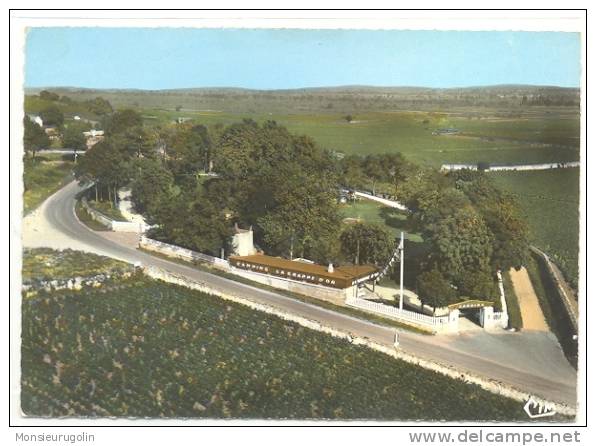 21 ) FL ) MEURSAULT, Vue Aérienne Du Camping "La Grappe D'Or", CIM édit, CPSM Gr Format, - Meursault