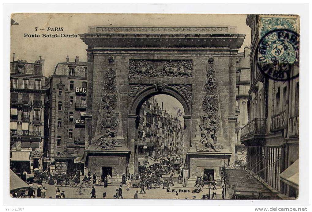 M15 - PARIS - Porte SAINT-DENIS (1906) - Arrondissement: 10