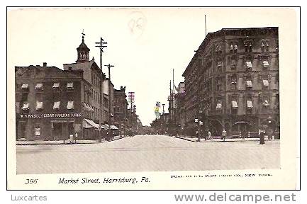 396 . MARKET STREET .HARRISBURG .PA./PUB. BY L.L. POST CARD CO.NEW YORK. - Harrisburg