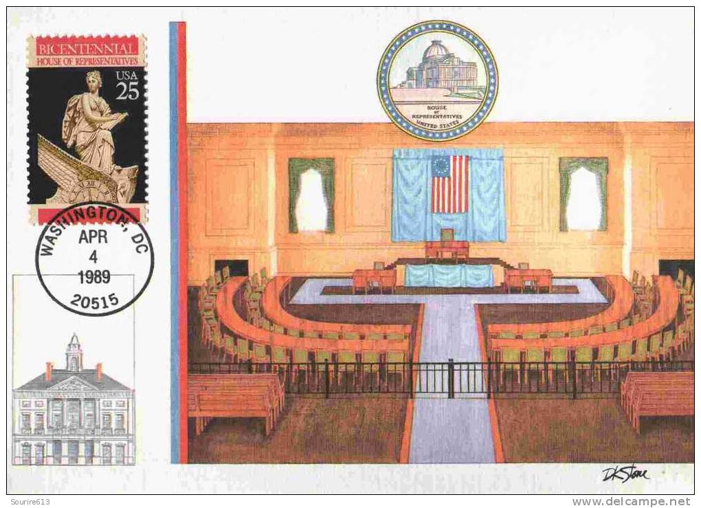 CPJ Usa 1989 Indépendance USA Le Sénat 1789 - Indipendenza Stati Uniti