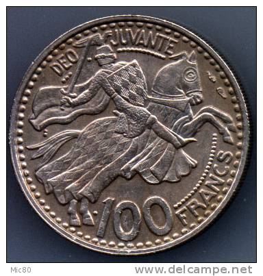 100 F Monaco 1950 Ttb+ - 1949-1956 Anciens Francs