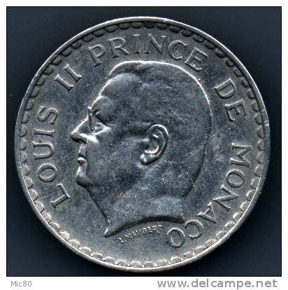 5F Monaco Louis II Alu 1945 Ttb+ - 1922-1949 Louis II