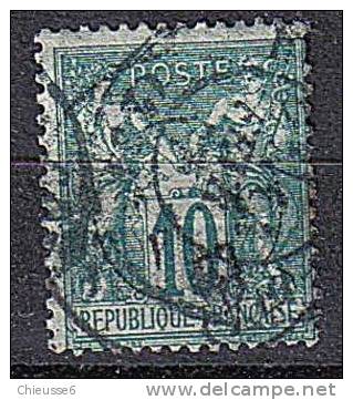 France Ob  N° 65 - 10c Vert - - 1876-1878 Sage (Typ I)