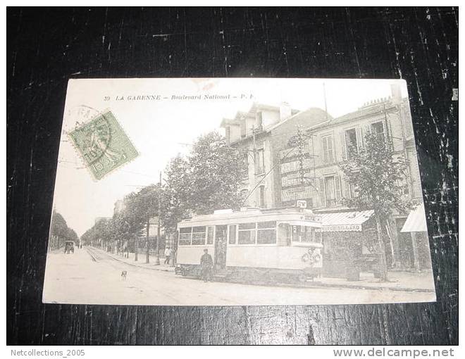 LA GARENNE - BOULEVARD NATIONAL - TRAMWAY GROS PLAN - 92 Hauts De Seine - Carte Postale De France - La Garenne Colombes