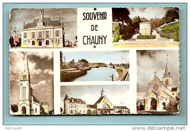 02 -- Souvenir De CHAUNY --  Carte 6 Vues ---  (à Voir!)  --- R 2366 - Chauny