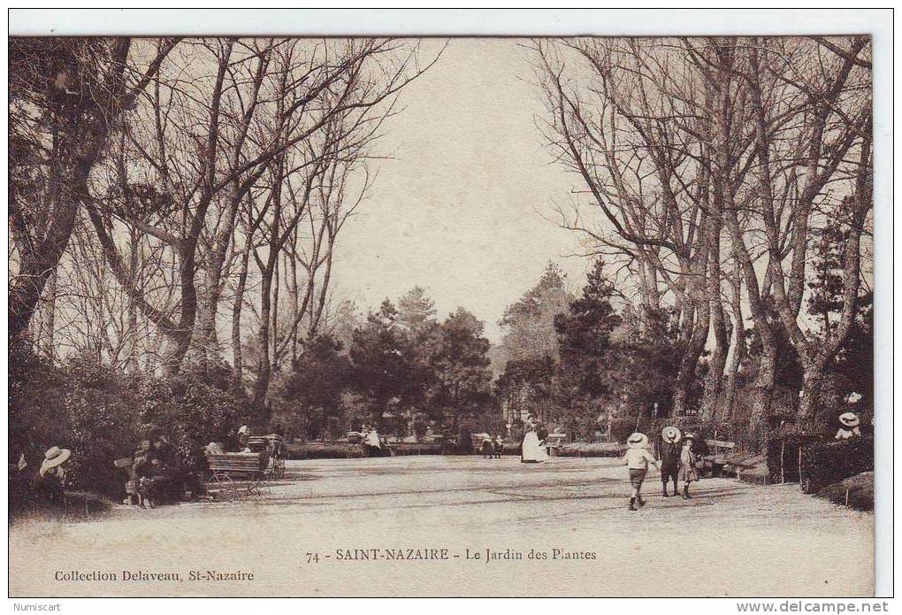 SUPERBE CPA..DE..SAINT NAZAIRE..ANIMEE..LE JARDIN DES PLANTES.. - Saint Nazaire