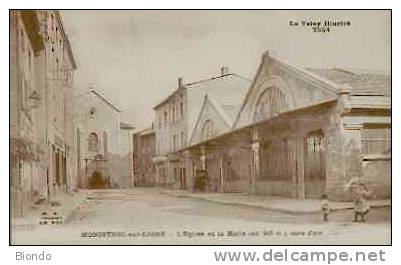 43 - MONISTROL-SUR-LOIRE - L'EGLISE ET LA HALLE - Monistrol Sur Loire