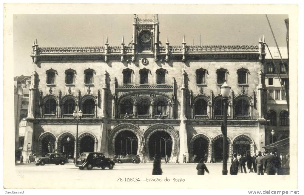 Lisboa.Estação Do Rossio.Gare Ferroviaire. - Stazioni Senza Treni