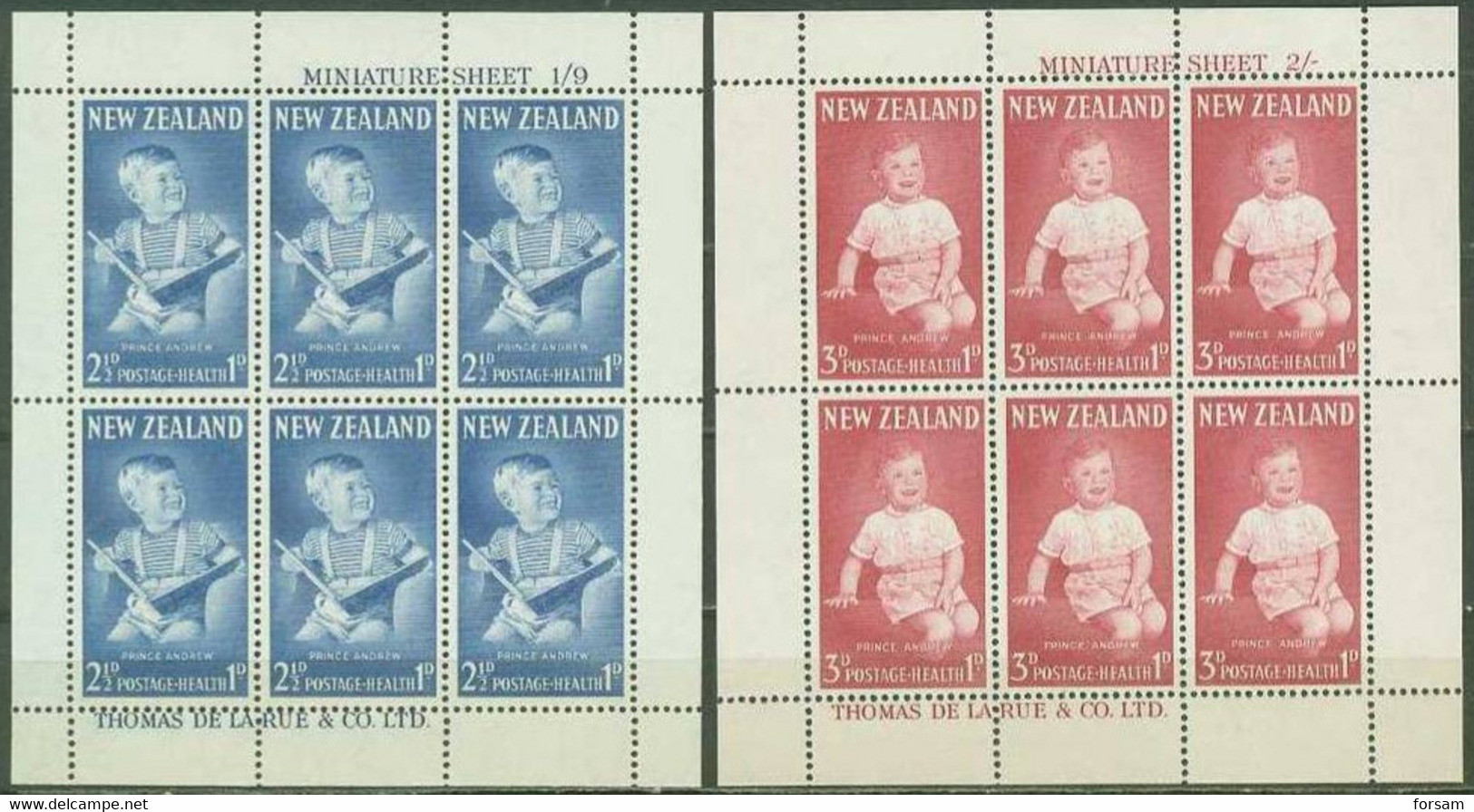 NEW ZEALAND..1963..Michel # 425-426...MNH...Kleinbogensatz Y (2 Klb.). - Unused Stamps