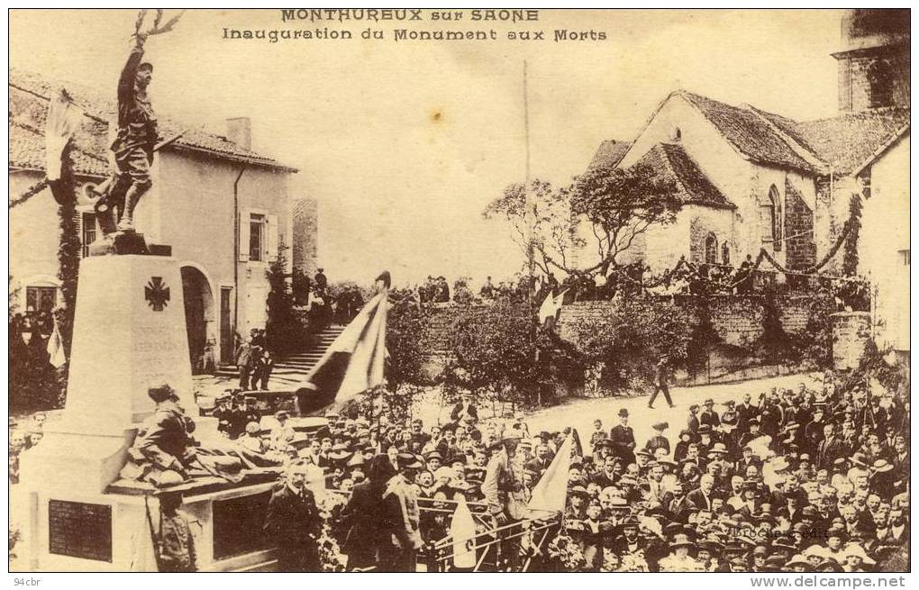 CPA (88)  MONTHUREUX SUR SAONE   Inauguration Du Monument Aux Morts - Monthureux Sur Saone