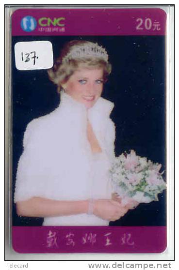 Télécarte PRINCESS DIANA (137) LADY DI - Phonecard - Characters