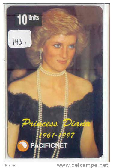 Télécarte PRINCESS DIANA (143) LADY DI - Phonecard - Personajes