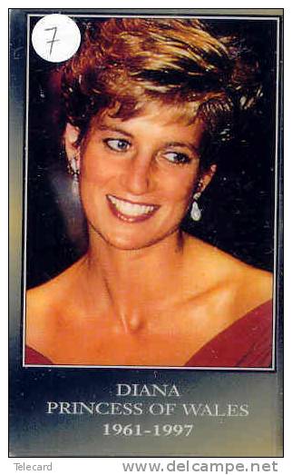 Télécarte PRINCESS DIANA (7) LADY DI - Phonecard - Characters