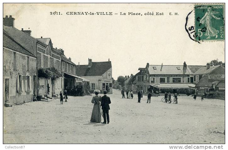 78 - YVELYNES - CERNAY La VILLE - LA PLACE Coté EST - RESTAURANT AVRIL - Cernay-la-Ville