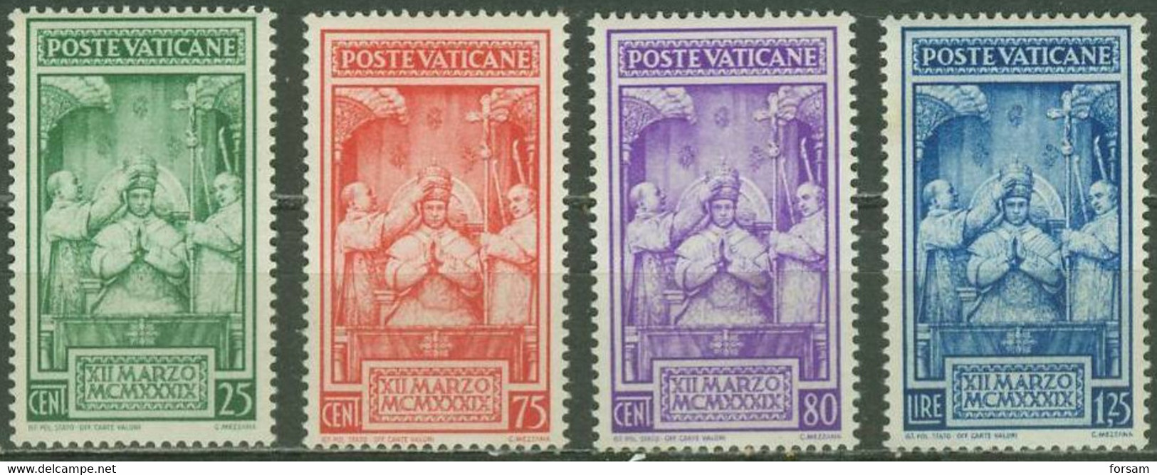 VATICAN..1939..Michel # 80-83...MNH...MiCV - 12 Euro. - Unused Stamps