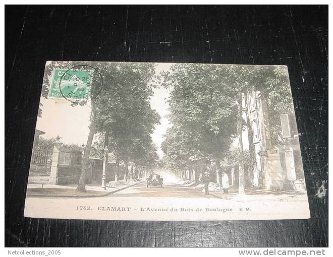 CLAMART L'AVENUE DU BOIS DE BOULOGNE (COULEUR) - 92 Hauts De Seine - Carte Postale De France - Clamart