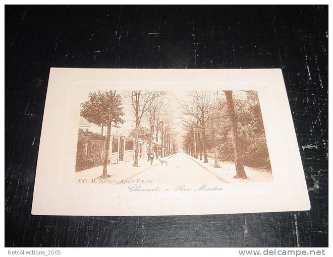 CLAMART - RUE DE MEUDON - 92 Hauts De Seine - Carte Postale De France - Clamart