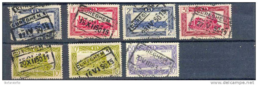 Belgie Ocb Nr :  Lot Uit Reeks 1949 Gestempeld : CUREGHEM   (zie Scan) - Used