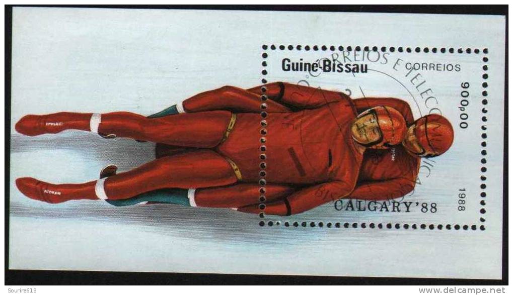 Bf Guiné Bissau 1988 Luge - Invierno