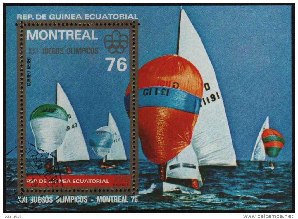 Bf Guinea 1976 Sports Voile JO Los Montréal - Voile