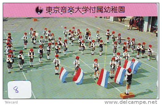 Télécarte MAJORETTES MAJORETTE (8) Musique Militaire Fanfare  Military Music Japon Phonecard - Musique