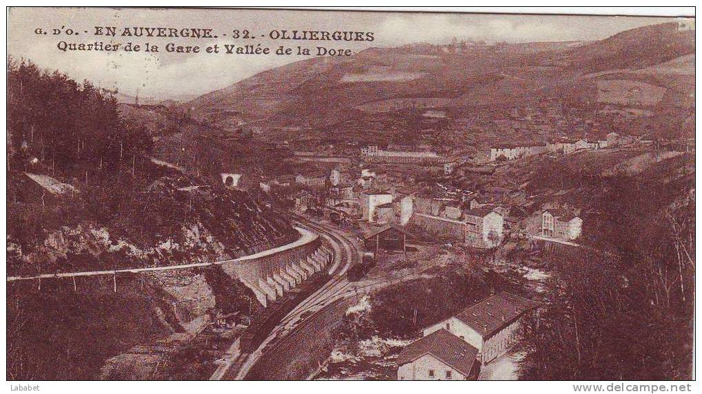 OLLIERGUES       QUARTIER DE LA GARE  N° 32 - Olliergues