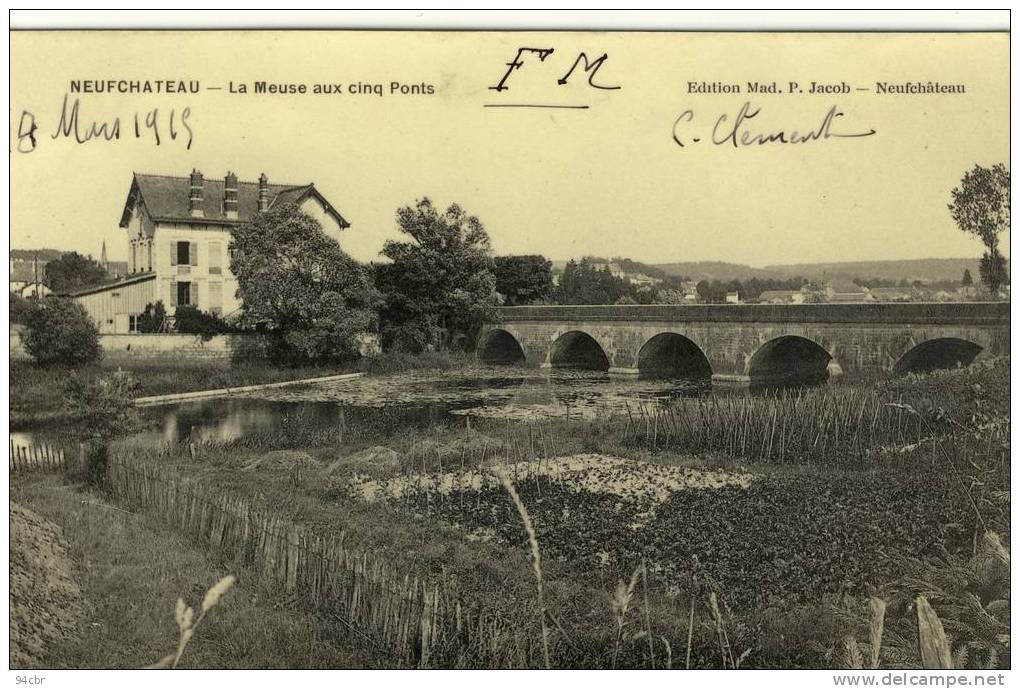 CPA (88 ) NEUFCHATEAU     La Meuse Aux Cinq Ponts - Neufchateau