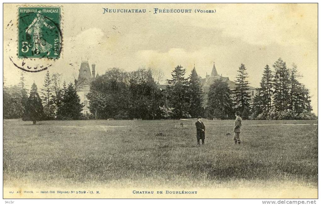 CPA (88 ) NEUFCHATEAU   FREBECOURT  Chateau De Bourlemont - Neufchateau