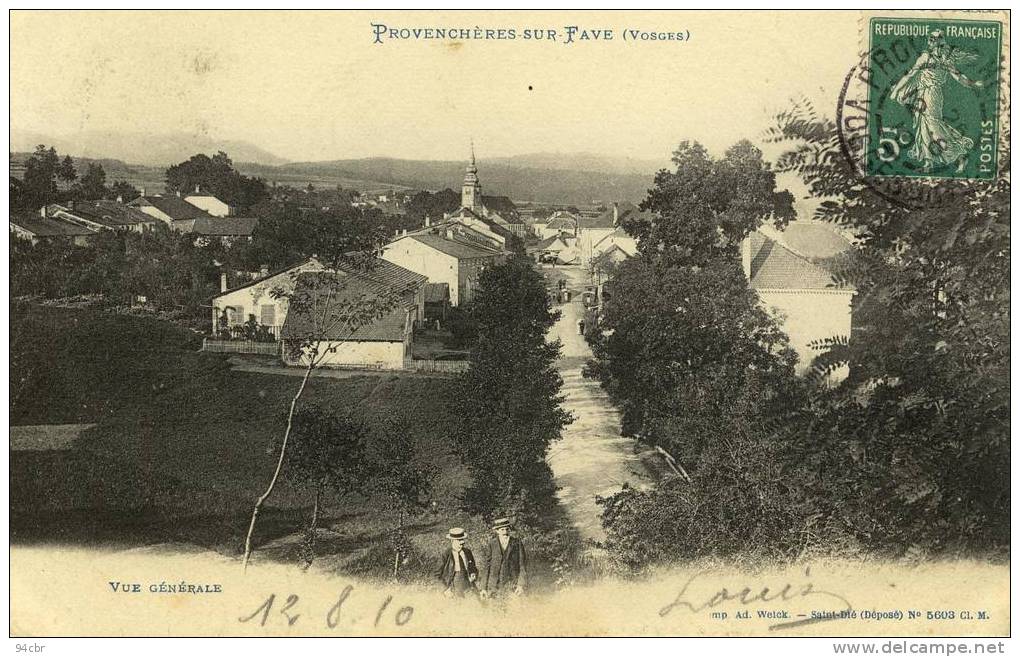 CPA (88  )  PROVENCHERES SUR FAVE  Vue Generale - Provencheres Sur Fave