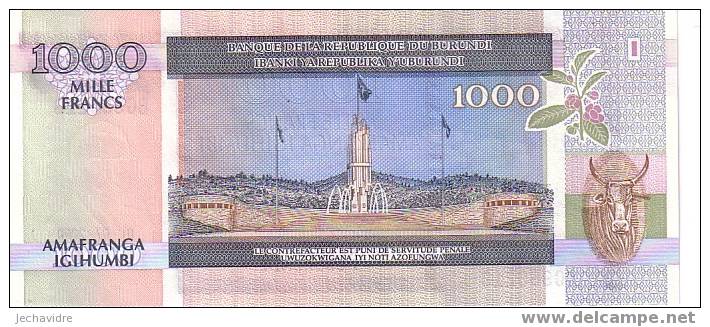 BURUNDI    1 000 Francs   Daté Du 01-07-2000    Pick 39c     ***** BILLET  NEUF ***** - Burundi