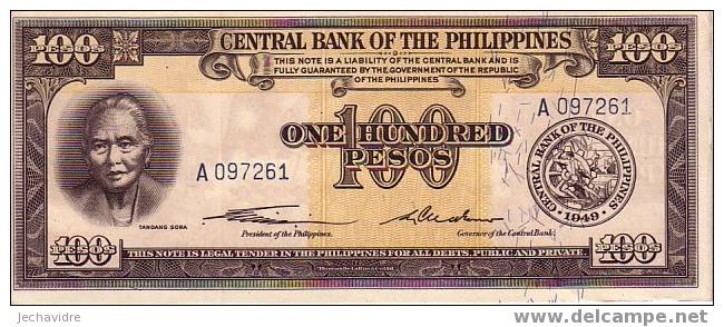 PHILIPPINES   100 Piso  Non Daté   Pick 139a     ***** BILLET  NEUF ***** - Philippines