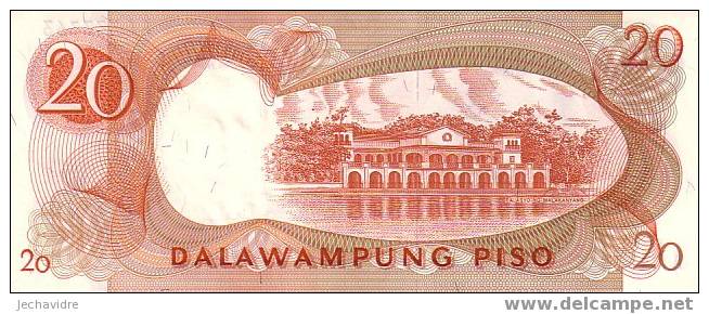PHILIPPINES  20 Piso  Non Daté (1969)   Signature 8   Pick 145b    ***** BILLET  NEUF ***** - Philippinen