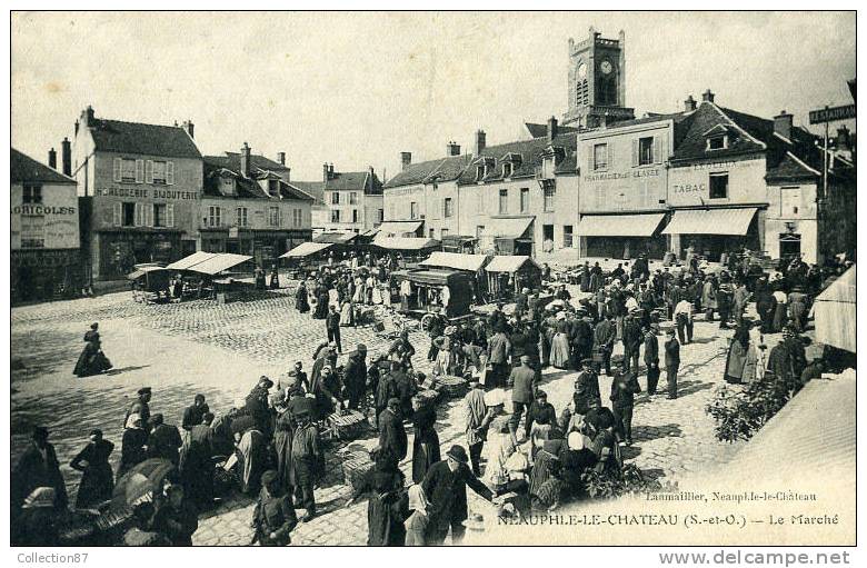 78 - YVELYNES - NEAUPHLE Le CHATEAU - LE MARCHE - Neauphle Le Chateau