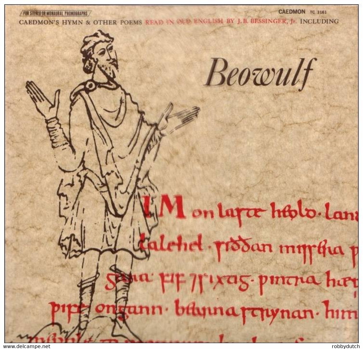 * LP * BEOWULF, CAEDMON'S HYMN AND OTHER OLD ENGLISH POEMS (USA 1962 Ex!!!) - Andere & Zonder Classificatie