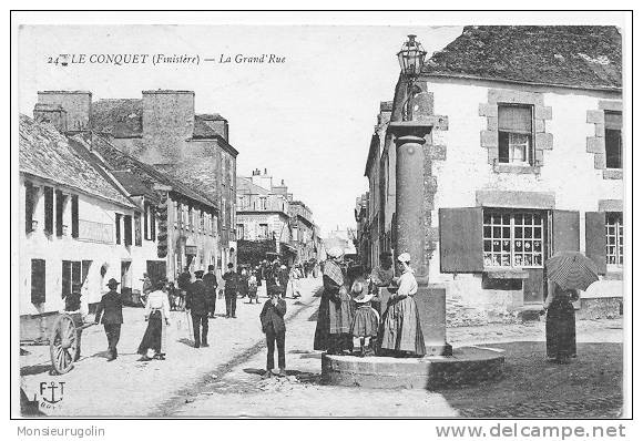 29) FL) LE CONQUET, La Grand"rue, N° 24 , ANIMEE, - Le Conquet