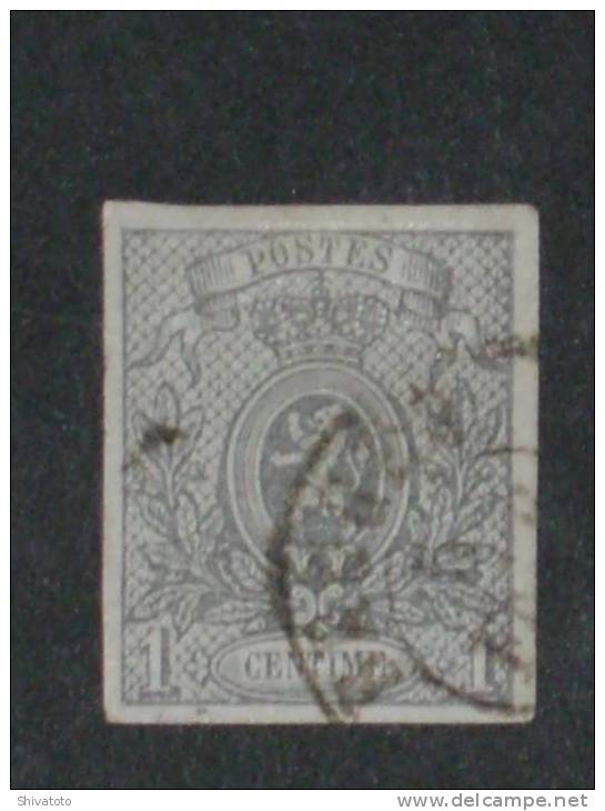 Belgique-Belgie N°22 Obl/Gest COB/KW 150Euro 4  Grandes Marges/4 Mooie Randen - 1866-1867 Piccolo Leone