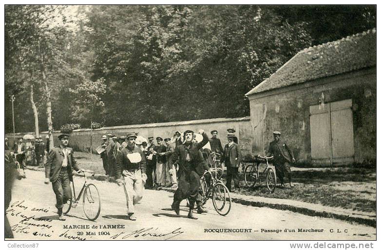 78 - YVELYNES - ROCQUENCOURT - MARCHE De L'ARMEE 1904 - PASSAGE D'UN MARCHEUR - Rocquencourt