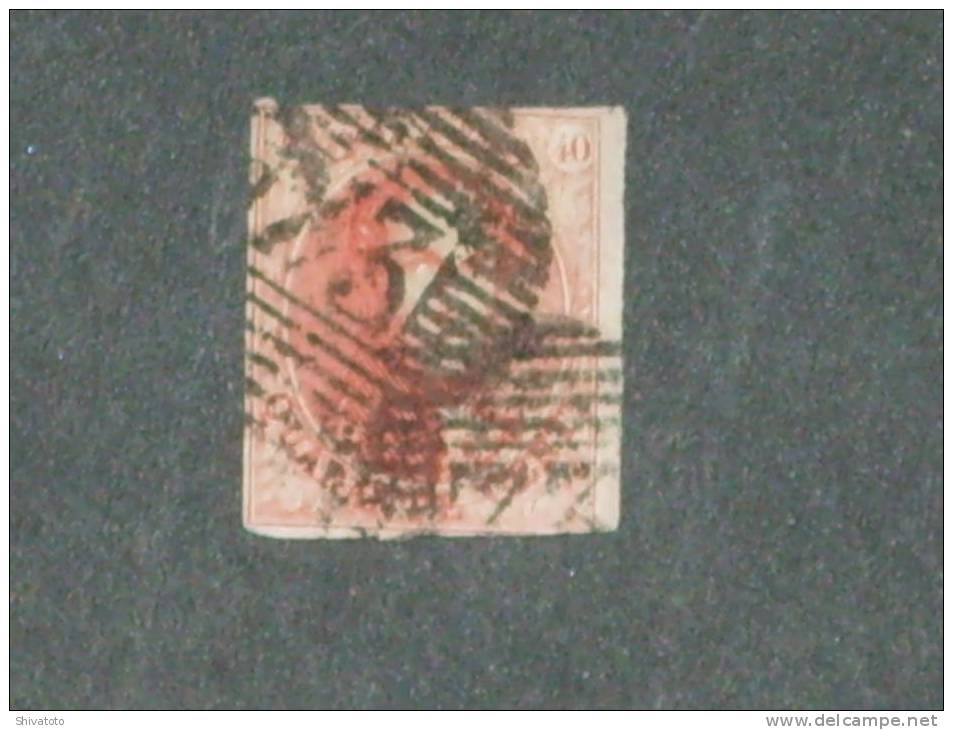 (41) Belgique N°12 Obl (1X) Cote 90eur  P73-Eeckeren - 1858-1862 Medaillen (9/12)