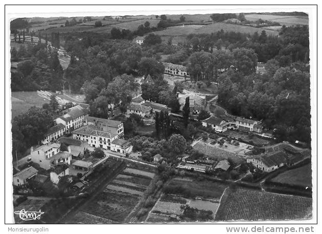 32 ) BARBOTAN LES BAINS, Vue Générale Aérienne, CIM édit, CPSM N&B Grand Format - Barbotan