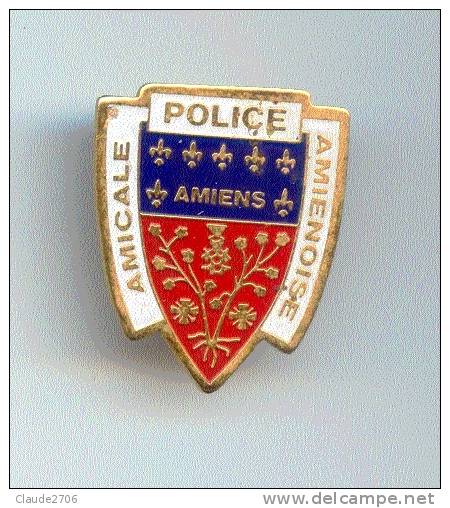Amiens "Police Amiénoise Amicale" Emblème De La Ville - Police