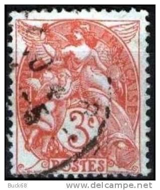 FRANCE 109 (o) Type Blanc #4 - 1900-29 Blanc